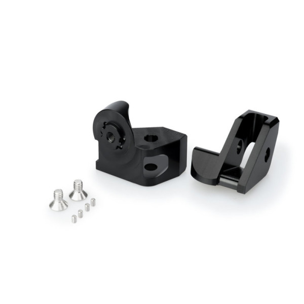 Puig Adjustable Footpeg Adaptors Black